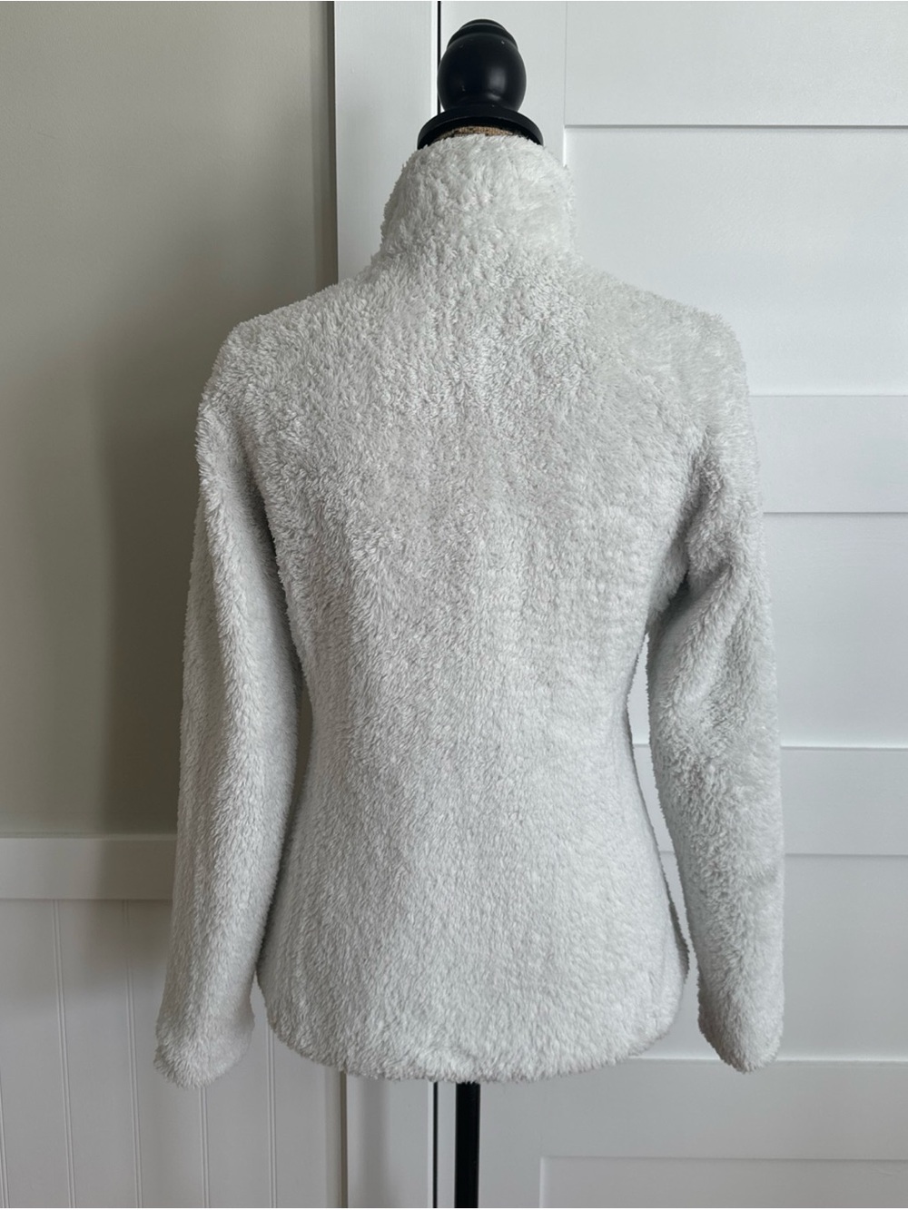 Patagonia Fleece Jacket Womens Small White Los Gatos Full Zip Sherpa Lined - Picture 6 of 16